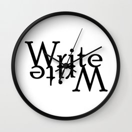 Write (Turned) Wall Clock