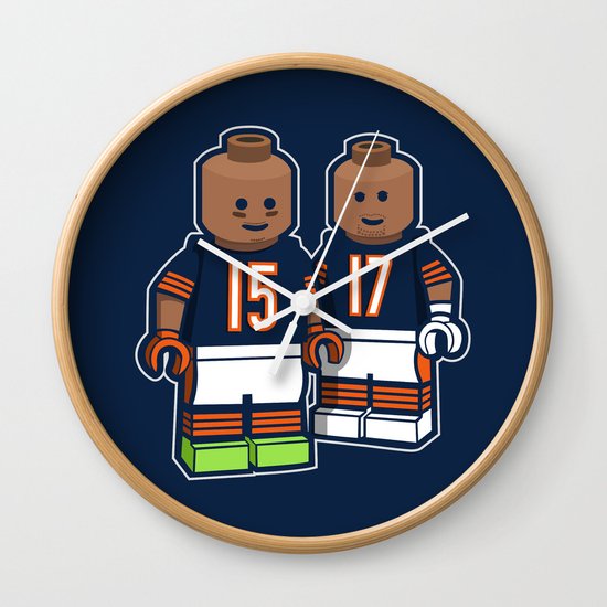 Bears Bricked: Brandon Marshall & Alshon Jeffery Wall Clock