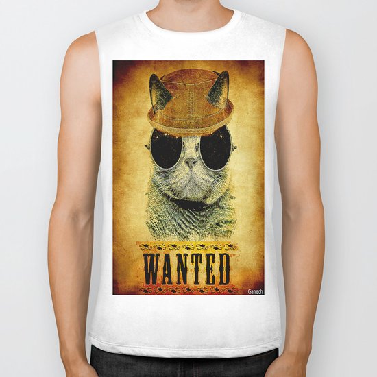 Cat Wanted Biker Tank