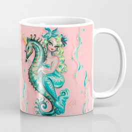 Mermaid Riding a Seahorse Prince Coffee Mug