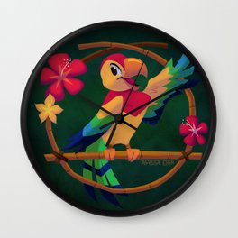 José the Tiki Bird Wall Clock