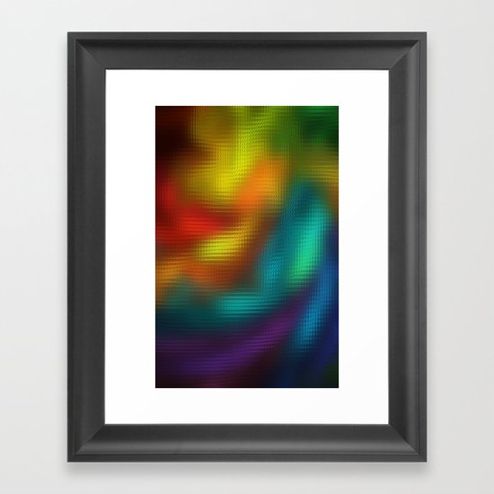 Color Mosaic Framed Art Print