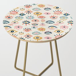 Mystic Eyes – Primary Palette Side Table