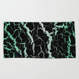 Cracked Space Lava - Mint/White Beach Towel