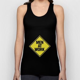 Men At Work Cut Out Tank Top | Work, Graphicdesign, Ink, Film, Digital, Movie 