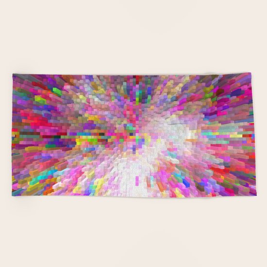 Color Burst Beach Towel