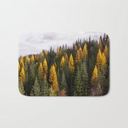 Mountain Tamarack in Autumn Bath Mat