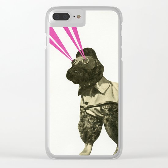 Space Dog Clear iPhone Case