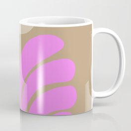 Botanical Shapes #11 Coffee Mug | Modernarts, Matisse, Minimalflowers, Abstractbotanics, 2022, Curated, Digital, Matisseinspired, Pink, Graphicdesign 