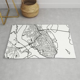 Charleston Map Area & Throw Rug