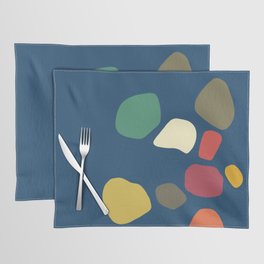 Mid century modern simple stones composition for coral reef 2 Placemat