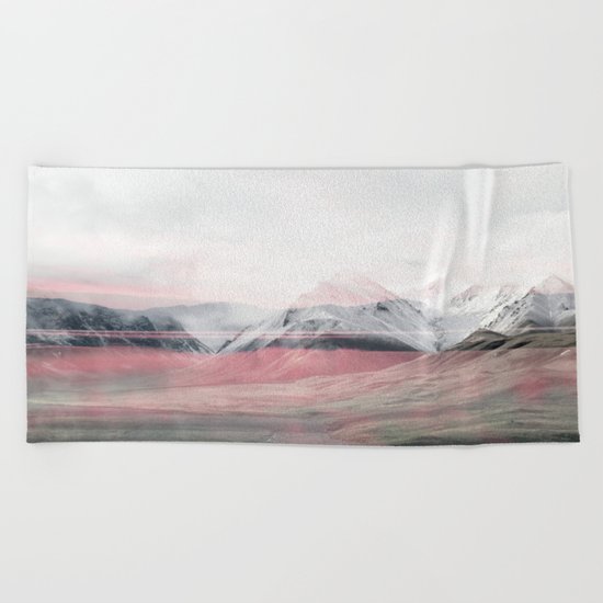 Rose Fog Beach Towel
