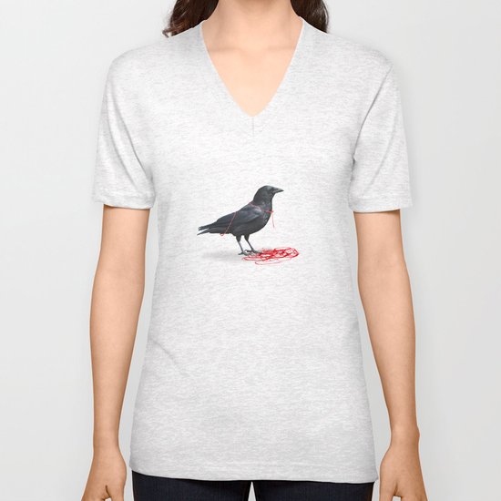 freedom _ black crow Unisex V-Neck