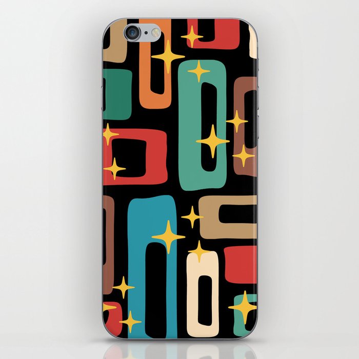 Retro Mid Century Modern Abstract Pattern 223 iPhone Skin