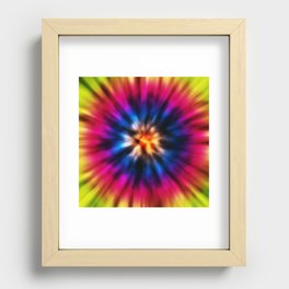 Rainbow Tie Dye Recessed Framed Print