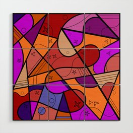Stained Glass Abstract Gothic 1 Wood Wall Art