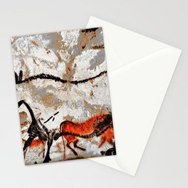 Prehistoric Bull Lascaux Cave Painting Stationery Card