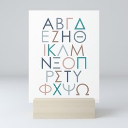 Greek Alphabet Mini Art Print