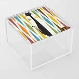 Mid-Century Modern Art Cat 2 Acrylic Box