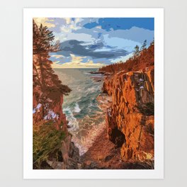 Acadia National Park at Maine Art Print