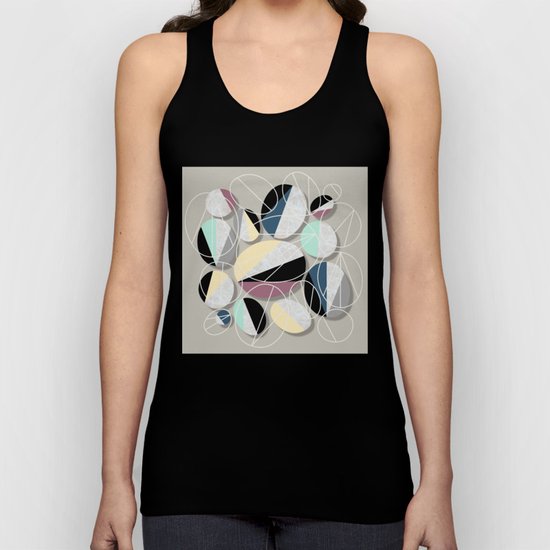 Stones and Outlines Unisex Tank Top