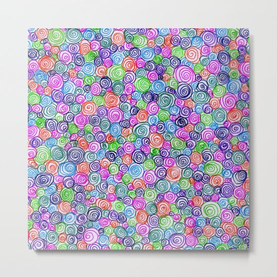 Do the Twist (bright) Metal Print