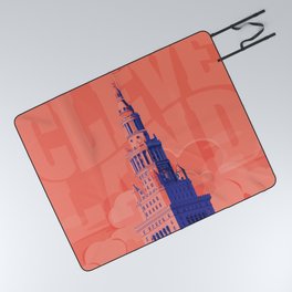 Cleveland Terminal Tower Picnic Blanket