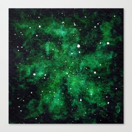 Green Nebula Canvas Print