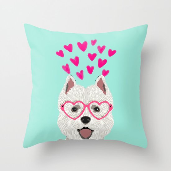 west highland terrier pillow
