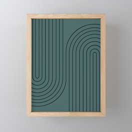 Minimal Line Curvature XXXIII Framed Mini Art Print