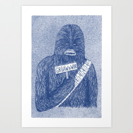 Chewie Art Print