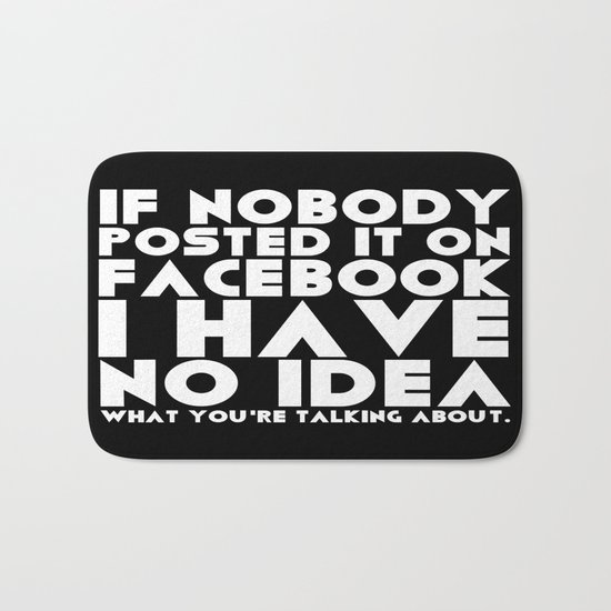 Facebook Problems Bath Mat