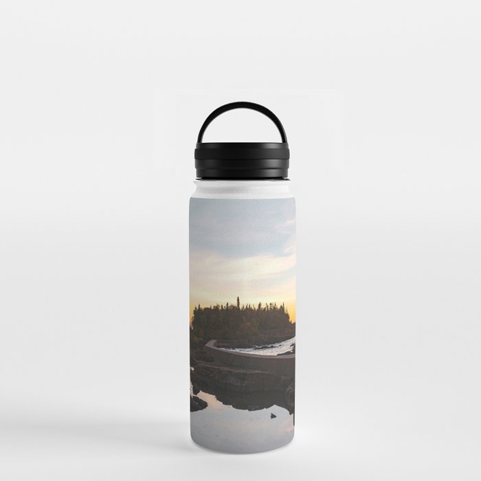 Lake Superior Sunrise Minnesota Water Bottle