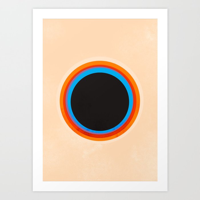 Look at the circle - abstract Art Print