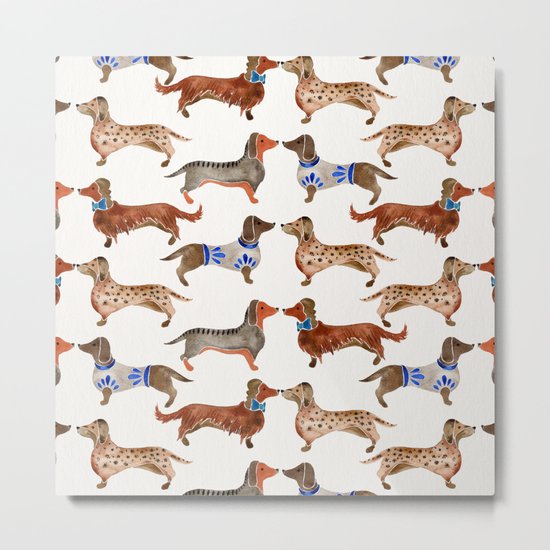 Dachshunds Metal Print