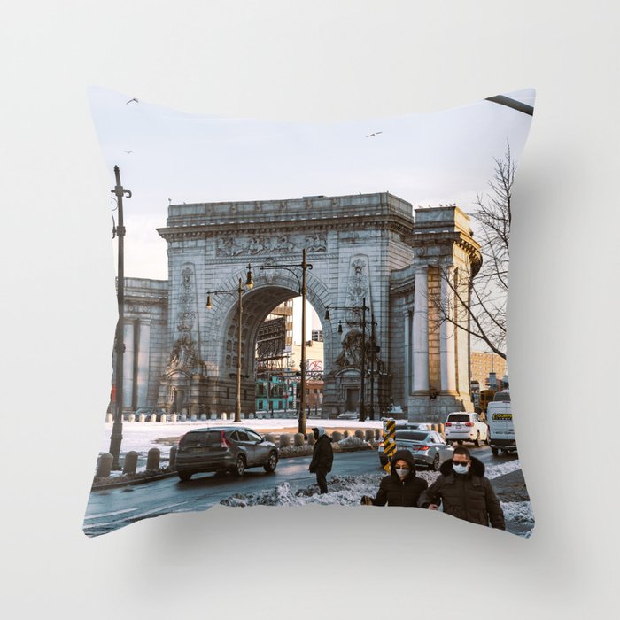 Walk in the City | NYC Travel Photography Throw Pillow