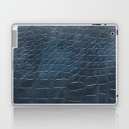 Alligator leather like blue Laptop & iPad Skin