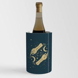 Mystic hands illustration. Esoteric gifts. Wine Chiller