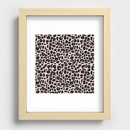 Leopard Print Abstractions – Blush Recessed Framed Print
