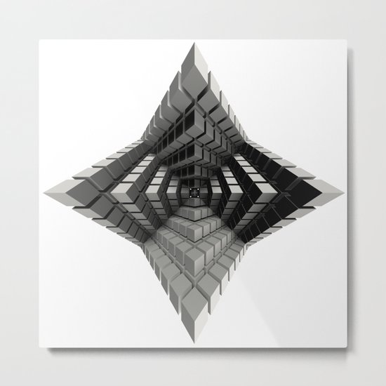 Time vs. Monolith Metal Print