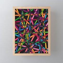 Glass Straws Framed Mini Art Print