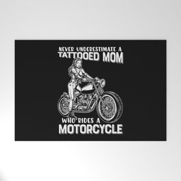 Never Underestimate A Tattooed Mom Welcome Mat