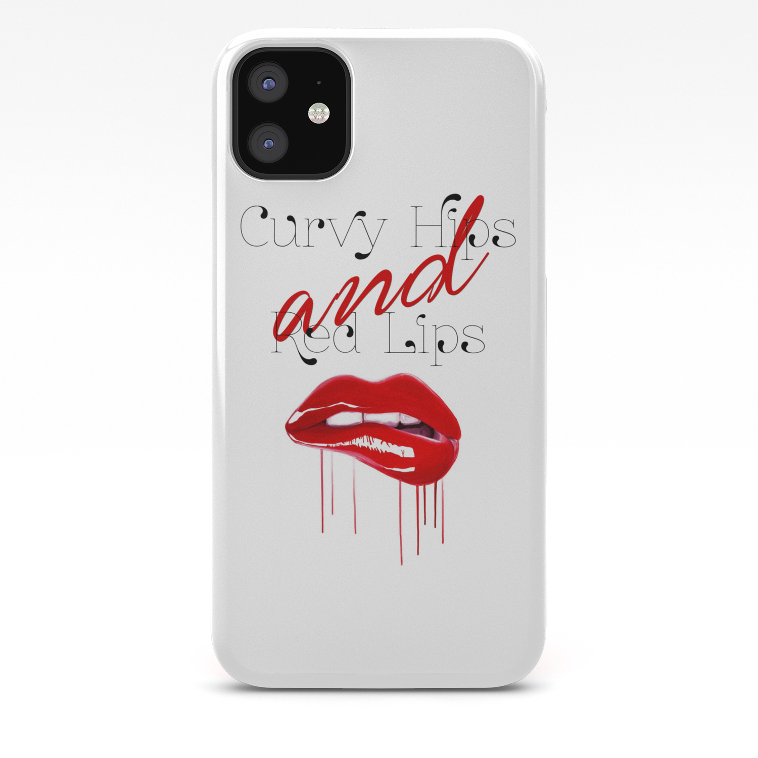 Curvy Hips And Red Lips Iphone Case By Kahlendeveraux Society6