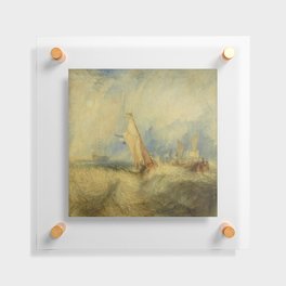 Joseph Mallord William Turner. Van Tromp, going about to please his Masters, Ships a Sea, getting a Good Wetting Floating Acrylic Print
