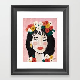 Como La Flor Selena Pop Art Print Framed Art Print