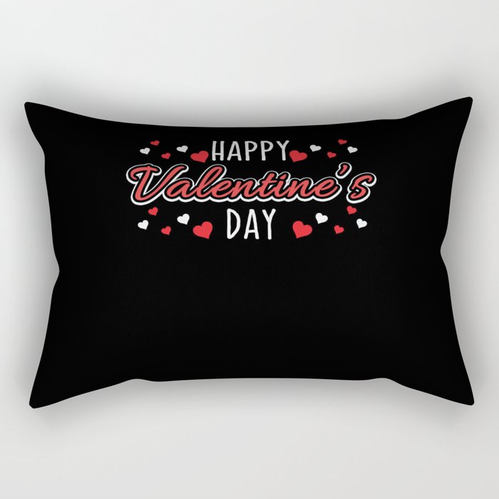 Greetings Sayings Hearts Day Happy Valentines Day Rectangular Pillow