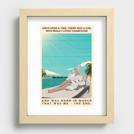Champagne Recessed Framed Print