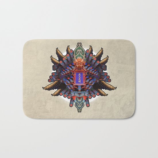 MIXING OF CHINESE FORM (01-fever) Bath Mat