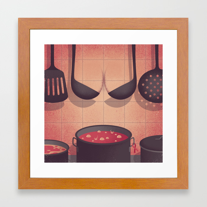 Sexy Kitchen Framed Art Print By Davidebonazzi Society6