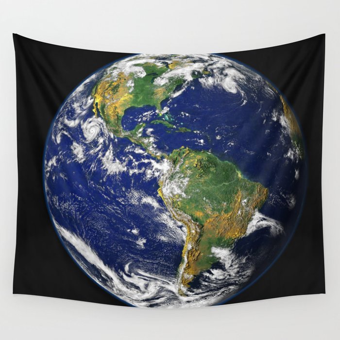 planet earth Wall Tapestry